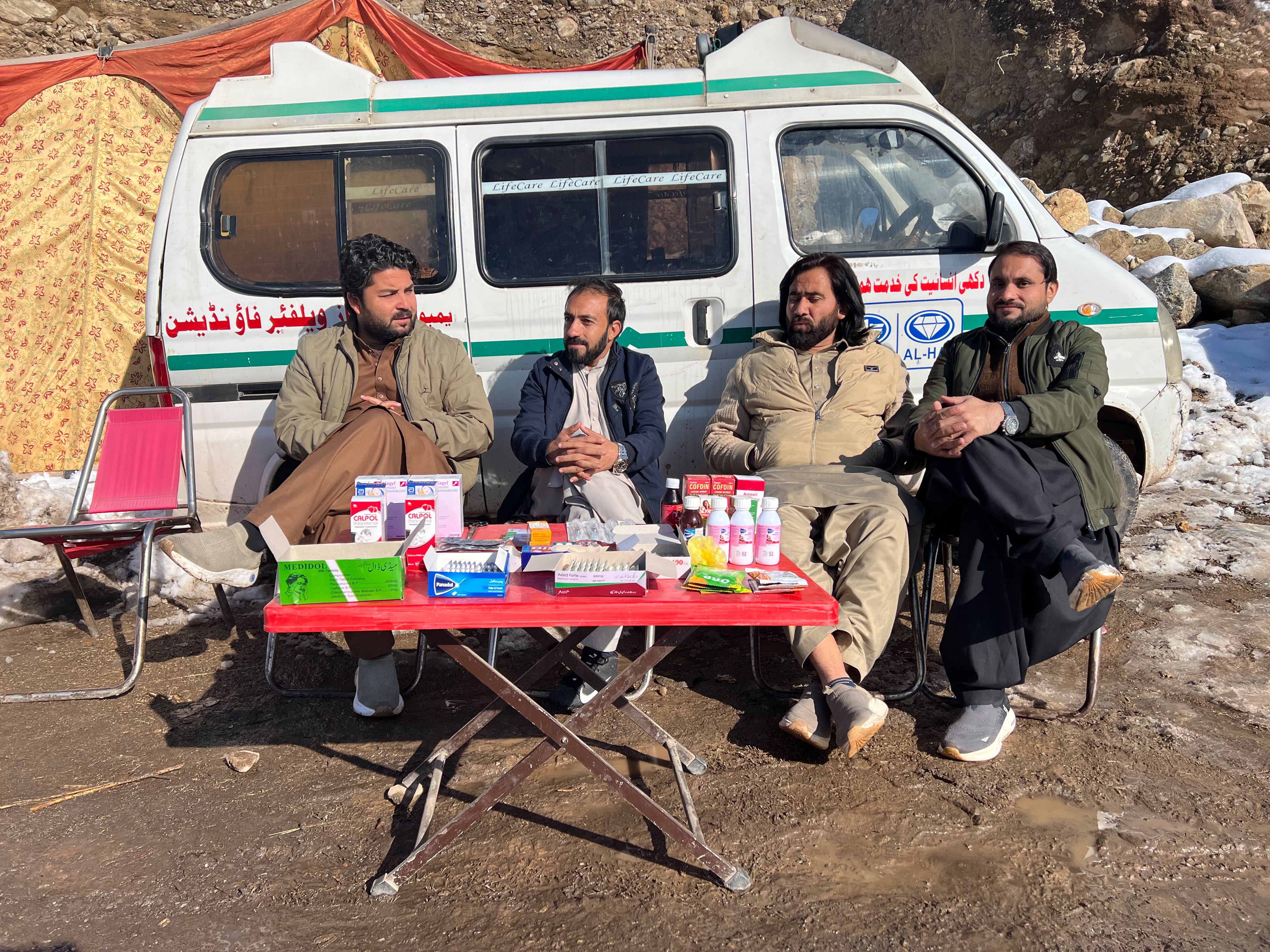 Medical camp for refugees in Tirah